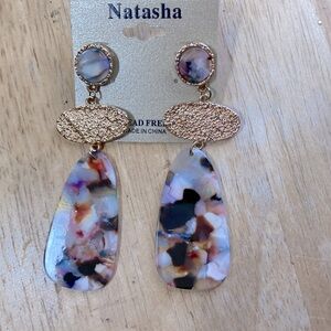 Gold Tone Statement Earrings